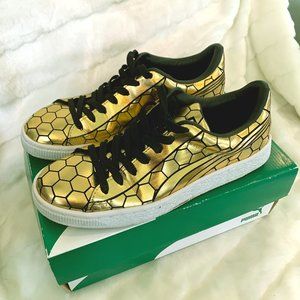 PUMA - Metallic Gold Basket Classic